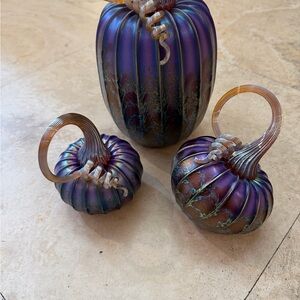 Aubergine Pumpkin Trio